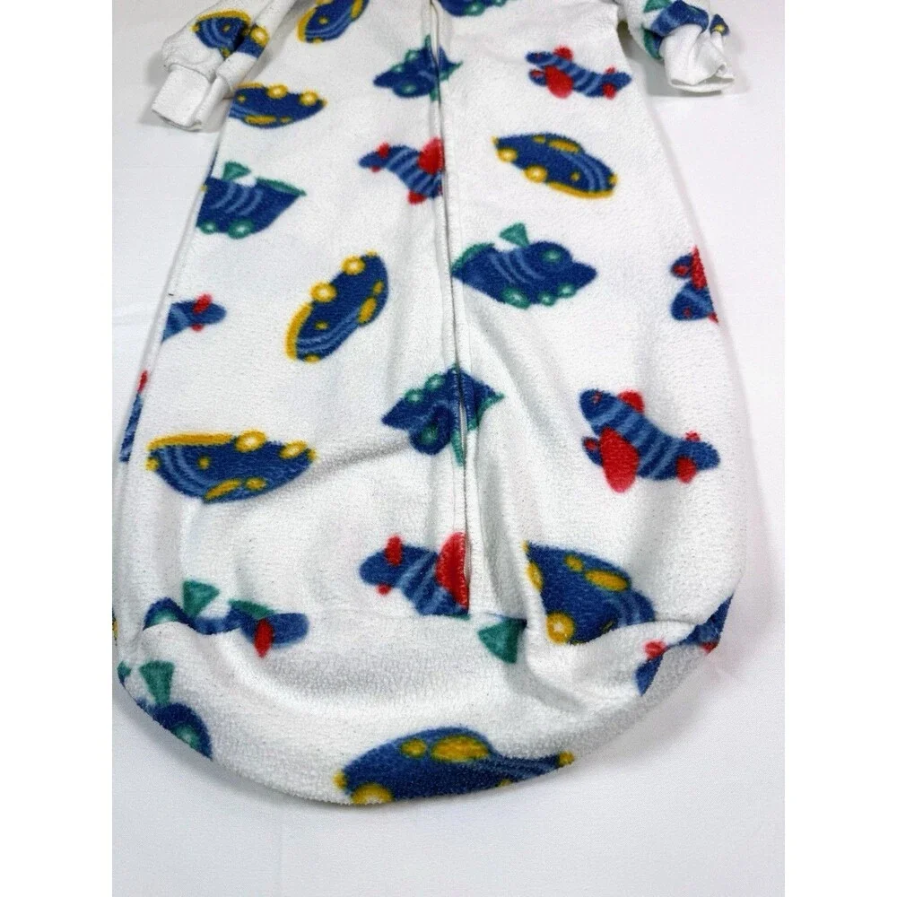 VINTAGE CARTERS Baby Boy Fleece‎ Cars Airplane Train Sleep Sack One Size Classic